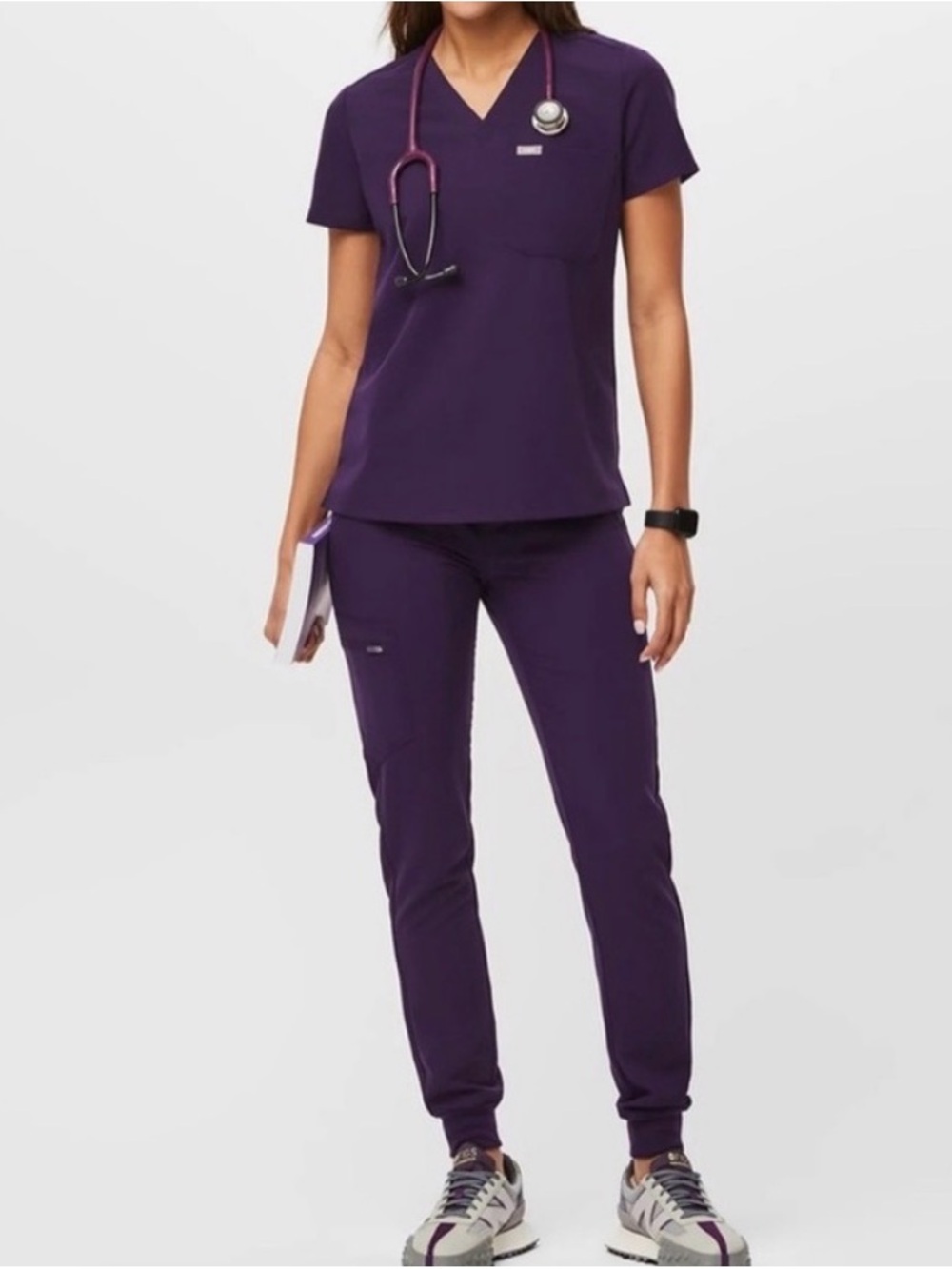 Purple Women's Scrub Set